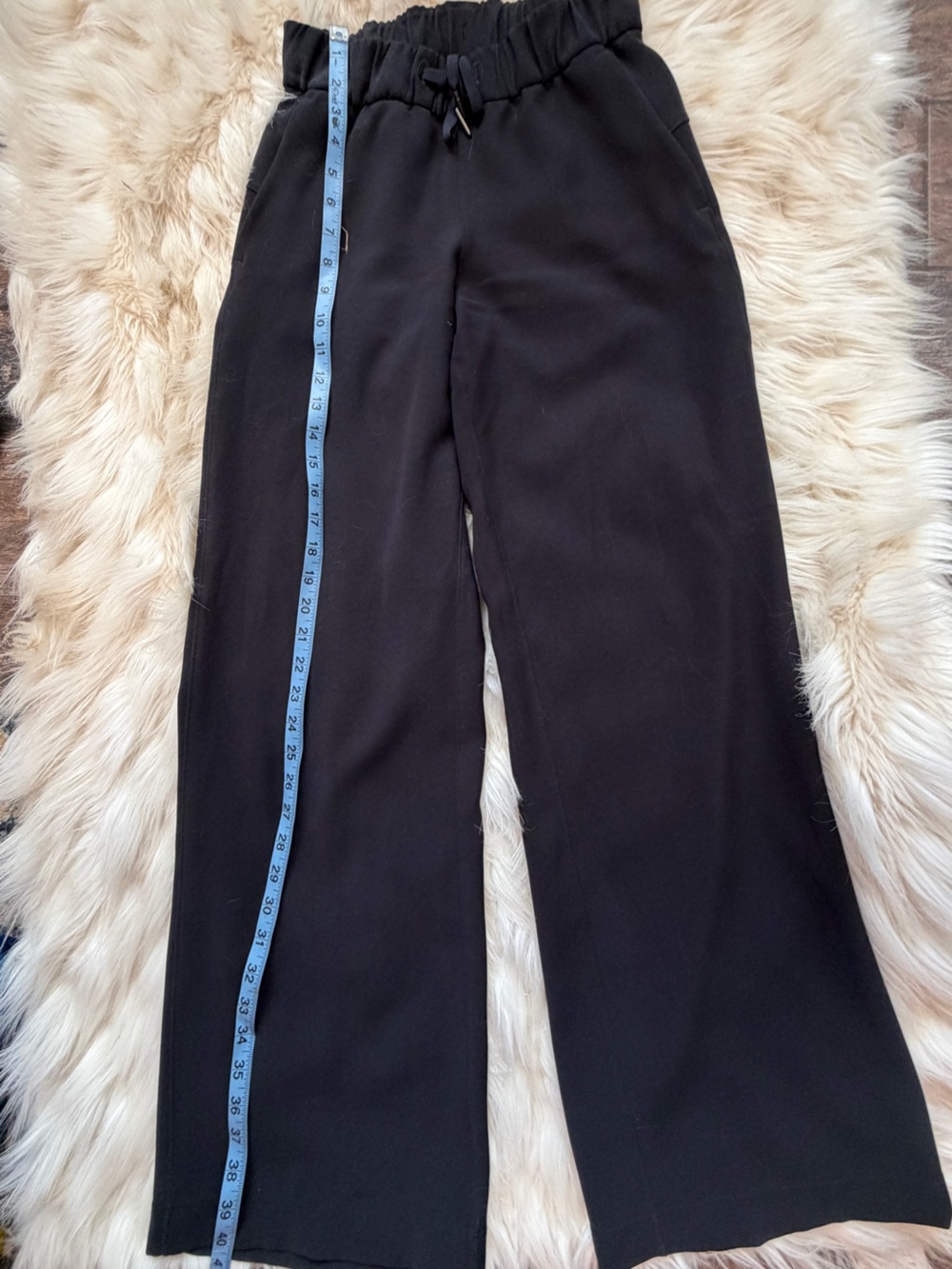 Lululemon “On The Fly” Black Wide-Leg Pants